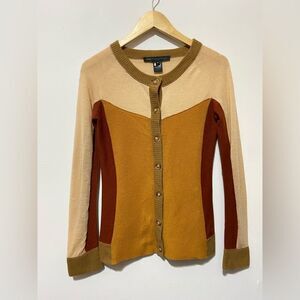 100% Cashmere Colorblocked Marc By Marc Jacobs Cardigan Sweater